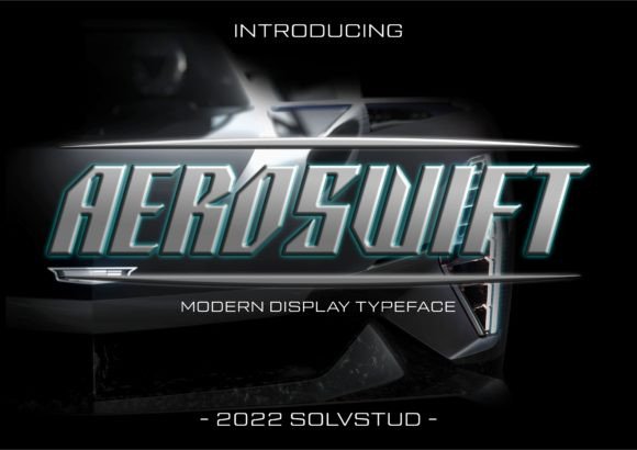 Aeroswift: A Modern Techno Display Font for Bold Branding