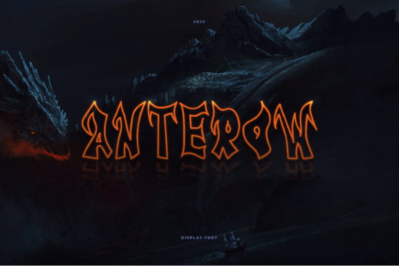 Anterow: A Playful Display Font for Editorial Projects
