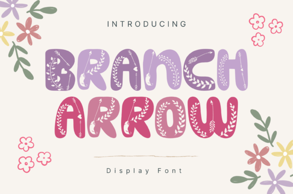Branch Arrow: A Delicate Display Font for Editorial Design
