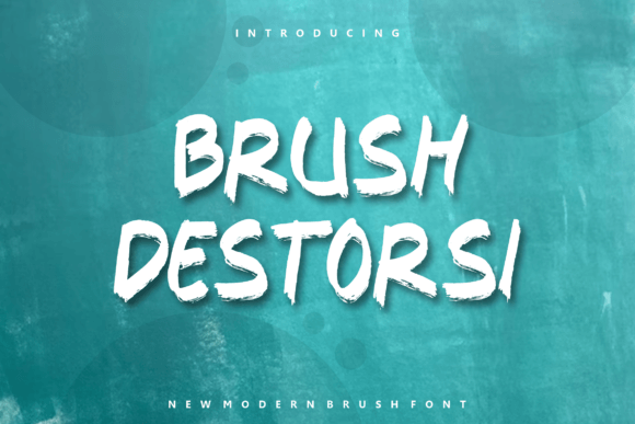 Brush Destorsi: A Bold Display Font for Editorial Design