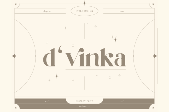 D Vinka: A Modern Display Font for Digital Branding