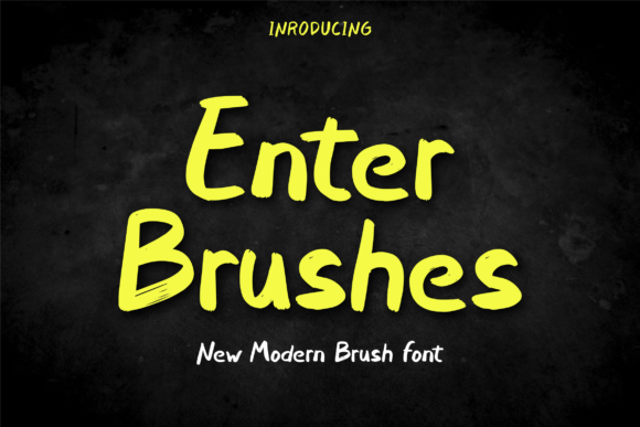 Enter Brushes: A Display Font for Bold Visual Statements