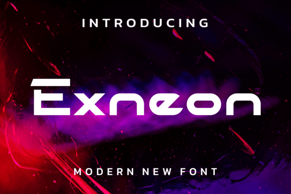 Exneon: A Modern Display Font for Editorial Design
