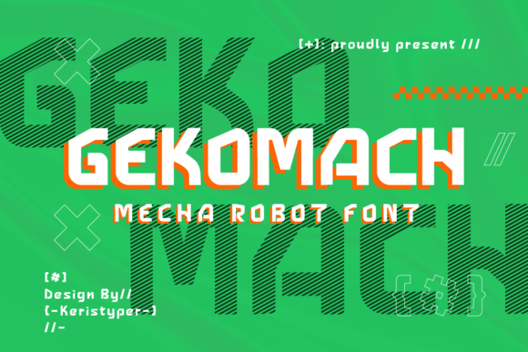 Gekomach Font for Handmade and Commercial Projects