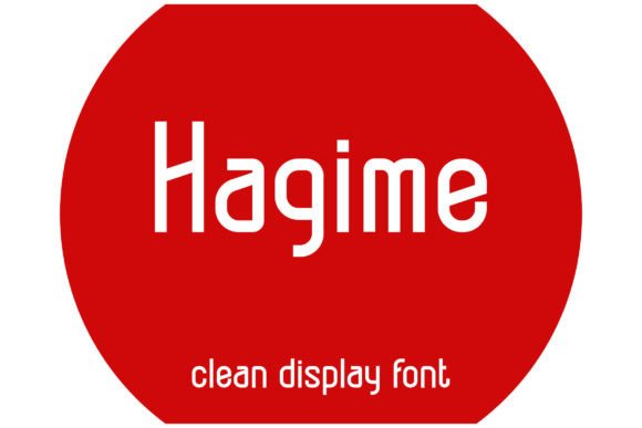 Hagime: A Stylish Display Font for Web Design