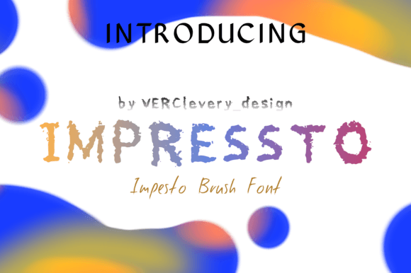 Impressto: A Whimsical Font for Small Business Branding