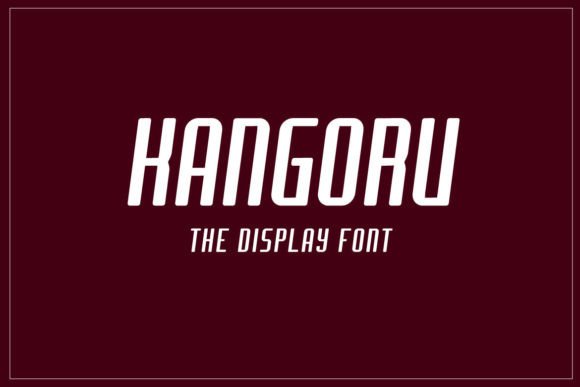 Kangoru: A Modern Display Font for Creative Branding