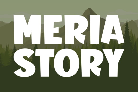 Meria Story: A Playful Display Font for Web Design