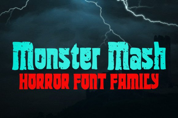 Monster Mash Font for Spooky Craft Projects