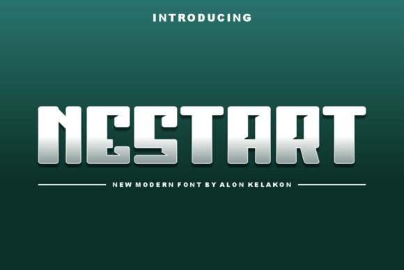 Nestart: A Display Font for Modern Editorial Design