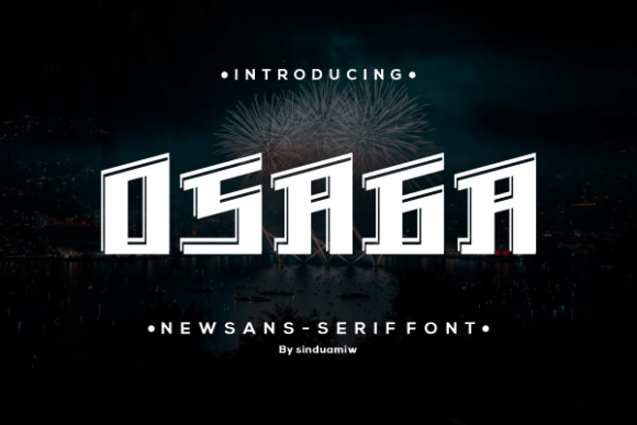 Osaga: A Display Font for Bold Visual Statements