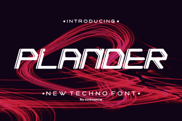 Plander: A Modern Display Font for Editorial Design