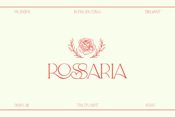 Rossaria: A Stylish Serif Font for Brand Campaigns