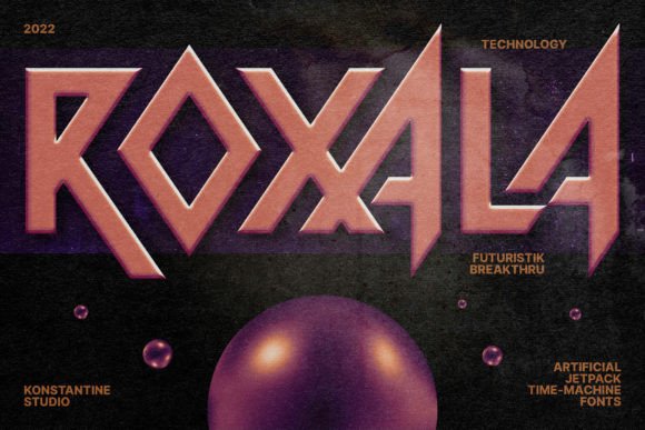 Roxala: A Futuristic Display Font for Digital Creativity