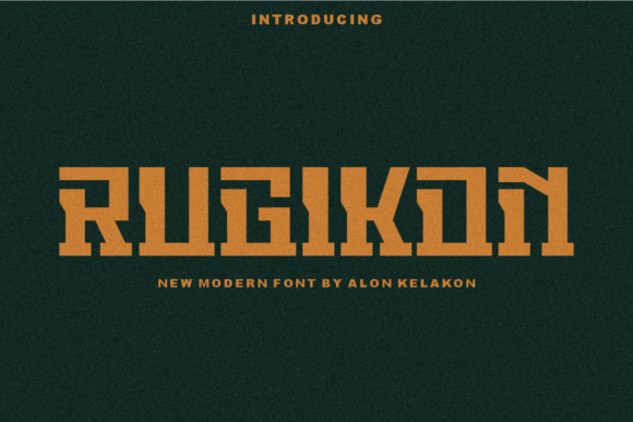 Rugikon: A Modern Display Font for Editorial Elegance