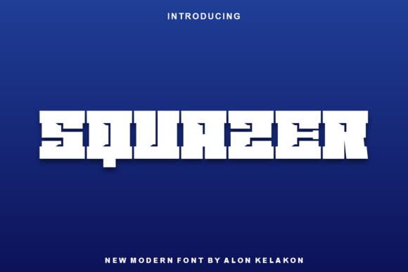 Squazer: A Bold Display Font for Editorial Design