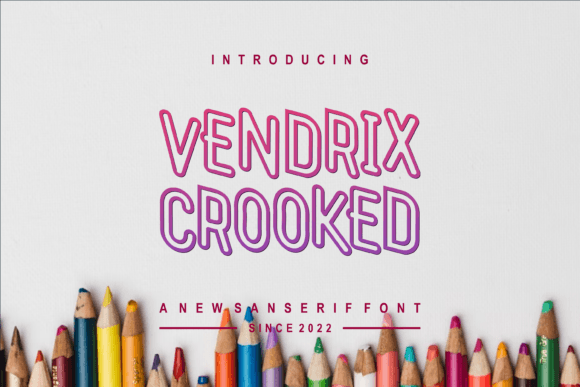 Vendrix Crooked: A Bold Display Font for Modern Branding