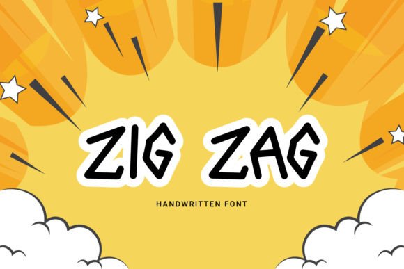 Zig Zag: A Curved Display Font for Modern Editorial Design